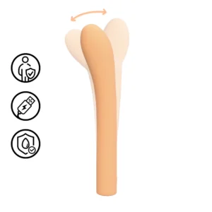 Loveline Peach Fuzz Rechargeable G-Spot Massager, Flexible Silicone