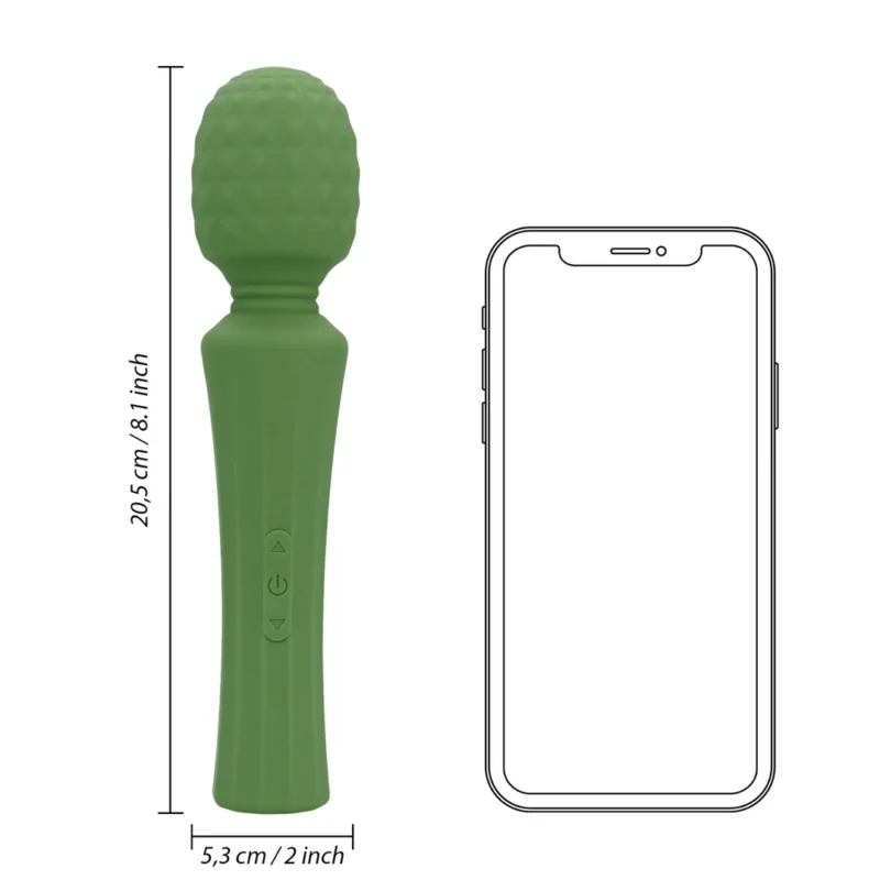 Loveline Green Mumba Wand Massager - Ergonomic Intimate Machine, Green