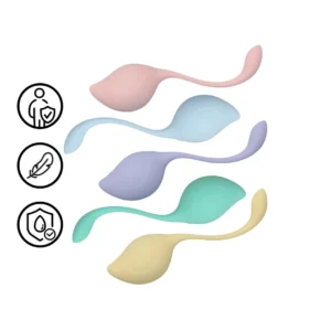 Loveline Pelvic Stem Kegel Kit Multicolor - Set of 5 Weighted Trainers