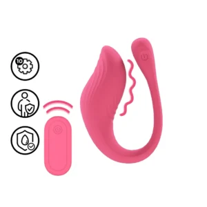 Loveline G-Spot Intimate Massager Rožinė su nuotolinio valdymo pulteliu, 10 režimų