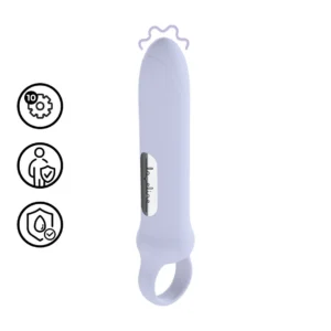 Loveline Vibrating Loop Grip Lavender - 10-Function Compact Massager