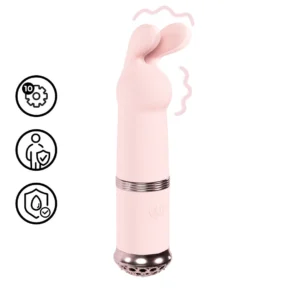 Reve Mini Rabbit Model Pink – kompaktiškas silikoninis intymus prietaisas 10 režimų