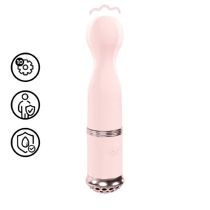 Loveline Finesse Pink Precision Sphere-Tip masažuoklis, 10 režimų, atsparus vandeniui