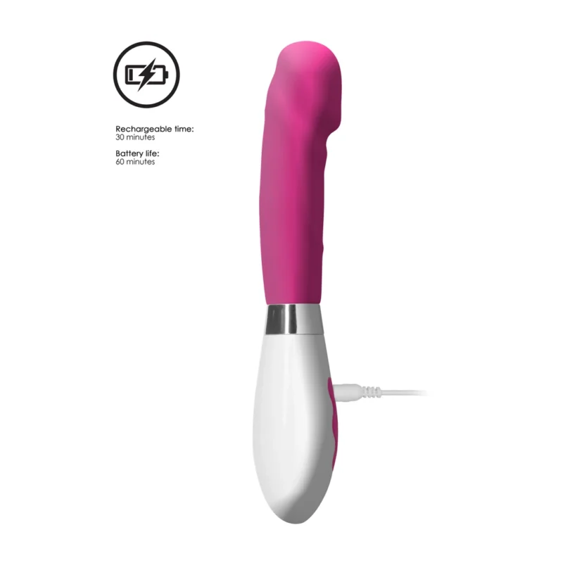 Luna by Shots Asopus Rechargeable Silicone Vibrator 10 Modes Black 21cm