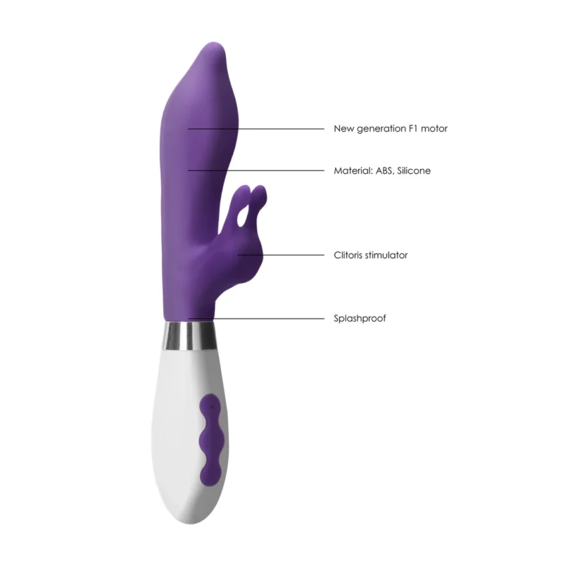 Shots Luna Adonis Rechargeable Dual-Motor Silicone Massager 21.8cm