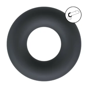 LEVELZ Solid Silicone Ring XS Black - Flexible Anatomic Support Band