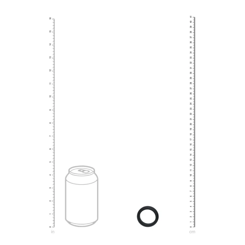 LEVELZ platus O silikoninis žiedas S 30mm juodas - Comfort Fit Intimate Band