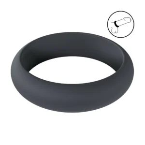 LEVELZ Wide O Silicone Ring XXL 55mm Black - Comfortable Performance Fit