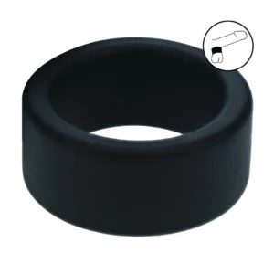 LEVELZ Silicone Ball Strap S 34mm Black - Anatomically Shaped Ring