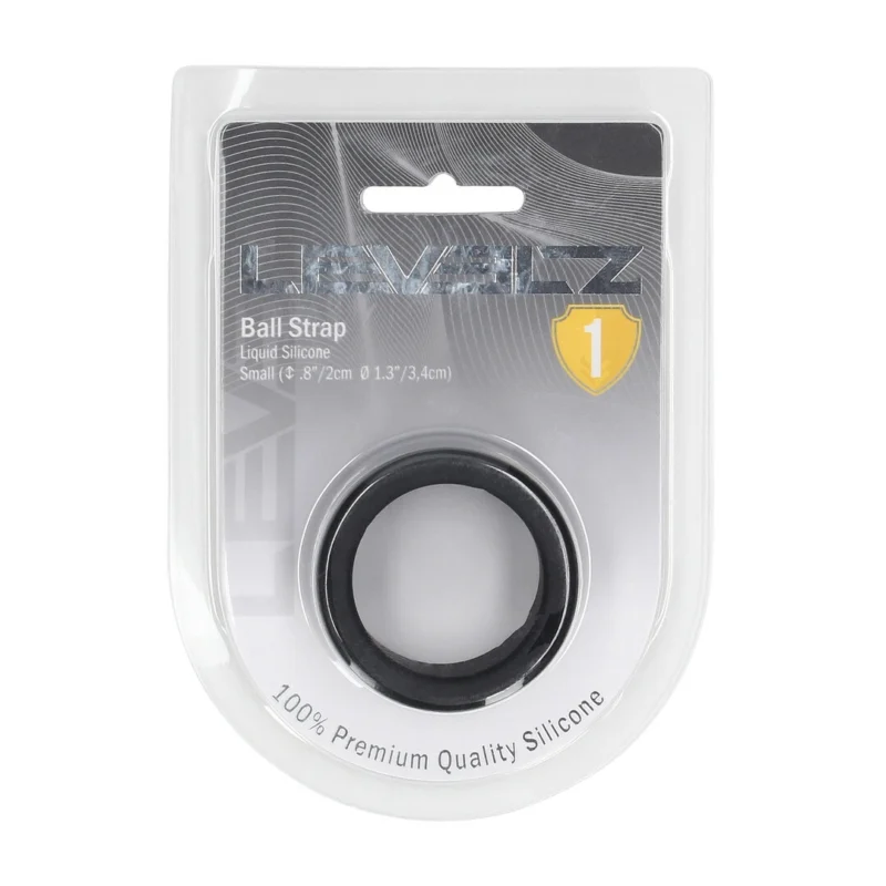 LEVELZ silikoninis rutulinis dirželis S 34mm juodas – anatominės formos žiedas