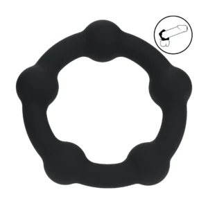 LEVELZ Silicone Performance Ring S 30mm Black - Beaded Comfort Design