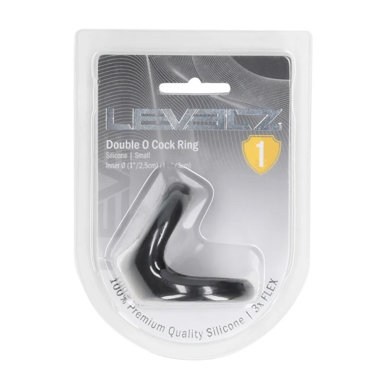 LEVELZ Double O Silicone Dual Ring S Black - Ergonomiška silikoninė sistema