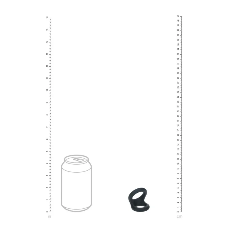 LEVELZ Double O Silicone Dual Ring S Black - Ergonomiška silikoninė sistema