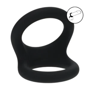 LEVELZ Double O Silicone Dual Ring L Black - Anatominė atramos sistema
