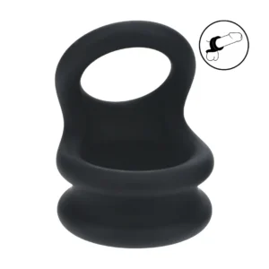 LEVELZ Wide Double O Silicone Support Ring L Black - Dual System