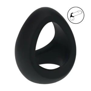 LEVELZ Tri-O Silicone Support Ring Black, Triple Loop System