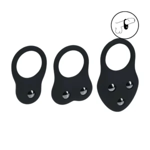 LEVELZ Silicone Weighted Ring Set S/M/L Black - Advanced Training System
