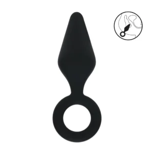 Lovelife LEVELZ Silicone Plug L Black with Ergonomic Loop Handle