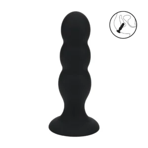 LEVELZ Tri Rattle Liquid Silicone Plug L Black - Triple Bulb, Dynamic Motion