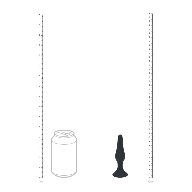 LEVELZ Slim Silicone Plug S Black – kompaktiškas lankstus modelis