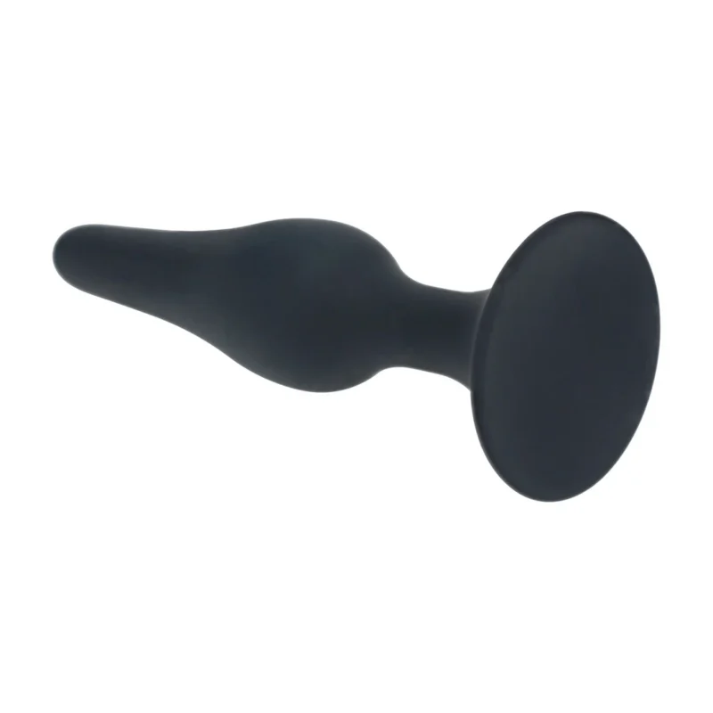 LEVELZ Slim Silicone Plug S Black – kompaktiškas lankstus modelis