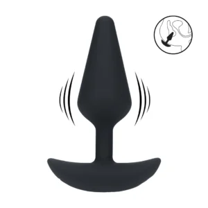 LEVELZ Classic Silicone Vibrating Plug M Black - Rechargeable & Hypoallergenic