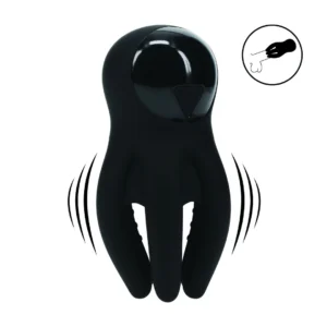 LEVELZ Vibra Silicone Pulse Massager with Digital Display Black