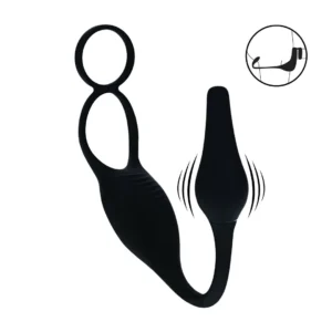 LEVELZ Partner Black Silicone Dual Intimate System - Rechargeable