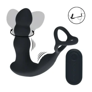 LEVELZ Vibes Dual Motion Silicone Intimate System with Remote Control Black