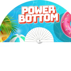 Power Bottom Decorative Fan Multicolor 64 cm - Durable Polyester Canvas