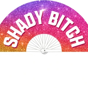 Shady Bitch Fan 64 cm Multicolor - Durable Polyester Canvas Accessory