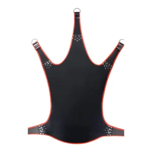 Toys4Lovers Leather Sling Black & Red 5-Point, Genuine Leather, 113x122cm