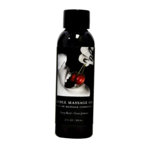 Earthly Body Edible Massage Oil Cherry 60ml - Nourishing Natural Formula
