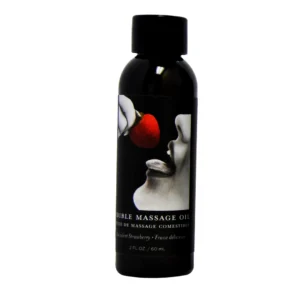 Earthly Body Hemp Seed Massage Oil Strawberry 60ml - Edible Formula