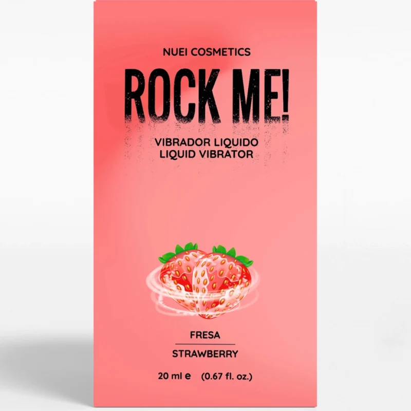 Nuei Rock Me! Liquid Vibrator Gel Strawberry 20ml - Tingling Effect