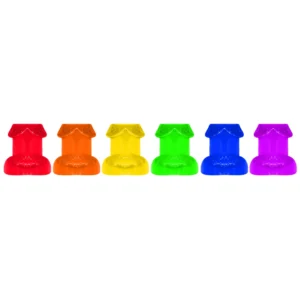 Kheper Games Rainbow Shot Glasses Set 6pcs Colorful Party Collection