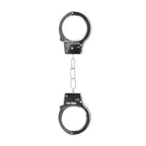 Ouch! Beginner's Metal Handcuffs with Quick-Release System, Silver
