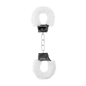 Ouch! Beginner’s Furry Handcuffs - Soft Plush, Adjustable, Black