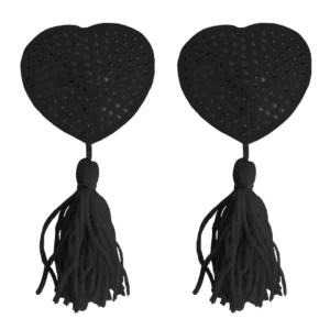 Ouch! Heart-Shaped Self-Adhesive Decorative Tassels - Red, Reusable