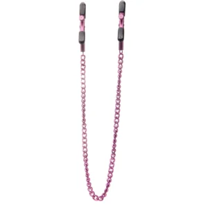 Ouch! Adjustable Stainless Steel Nipple Clamps with Chain - Nickel-Free