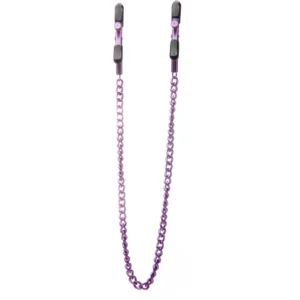 Ouch! Adjustable Stainless Steel Nipple Clamps with Chain, Nickel-Free