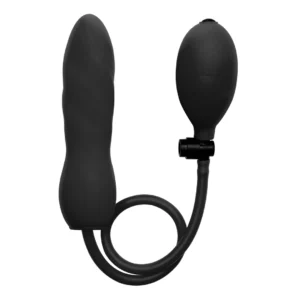 Shots Inflatable Silicone Twist Intimate Expansion Device Black