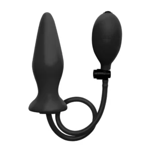 Shots Inflatable Silicone Plug Black Adjustable Size System