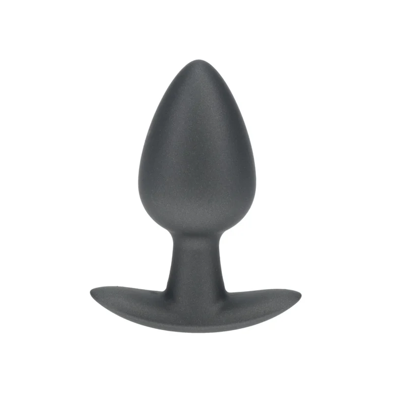OUCH! Silicone Plug Medium 7.9cm Gunmetal - Smooth Anatomic Model