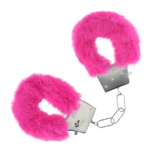 Ouch! Classic Fluffy Handcuffs Pink - Soft Lining, Adjustable Fit