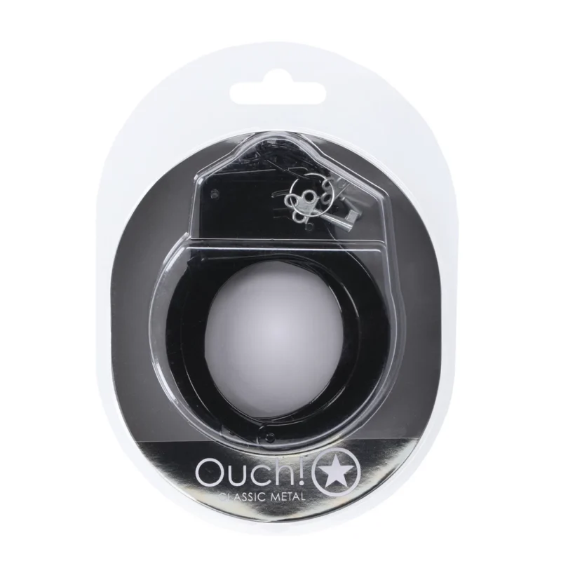 You2Toys klasikiniai metaliniai antrankiai juodi – saugus reguliuojamas modelis