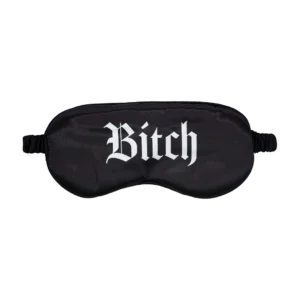 Bijoux Indiscrets Printed Satin Mask Black - Elegant Blindfold Accessory
