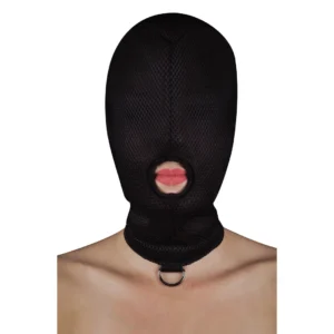 Ouch! Extreme Mesh Head Hood with Single Breathing Hole and D-Ring