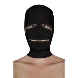 Ouch! Extreme Zipper Mask Black - Adjustable Eye & Mouth Openings