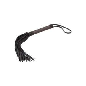 OUCH! Flogger Titanium Grey - Bonded Leather Impact Tool, 45 cm